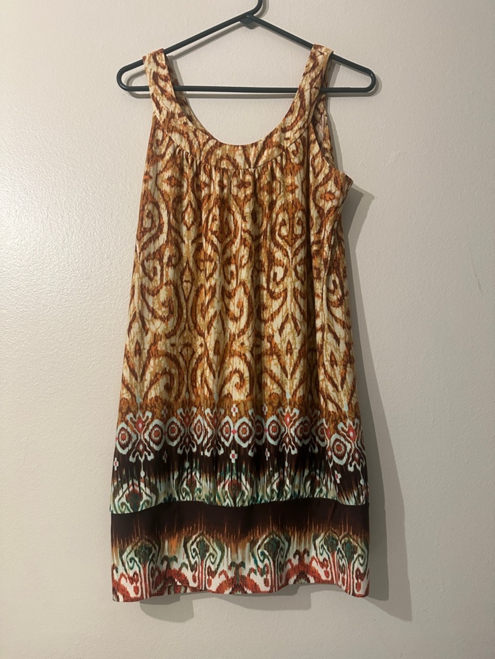Y2K 2000s RAMPAGE Sleveless Boho print Dress Size L